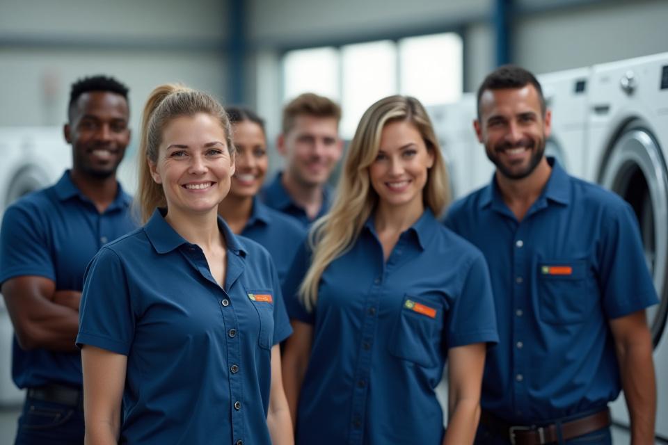 Equipo de técnicos de Silhouette Fixers sonriendo en el taller